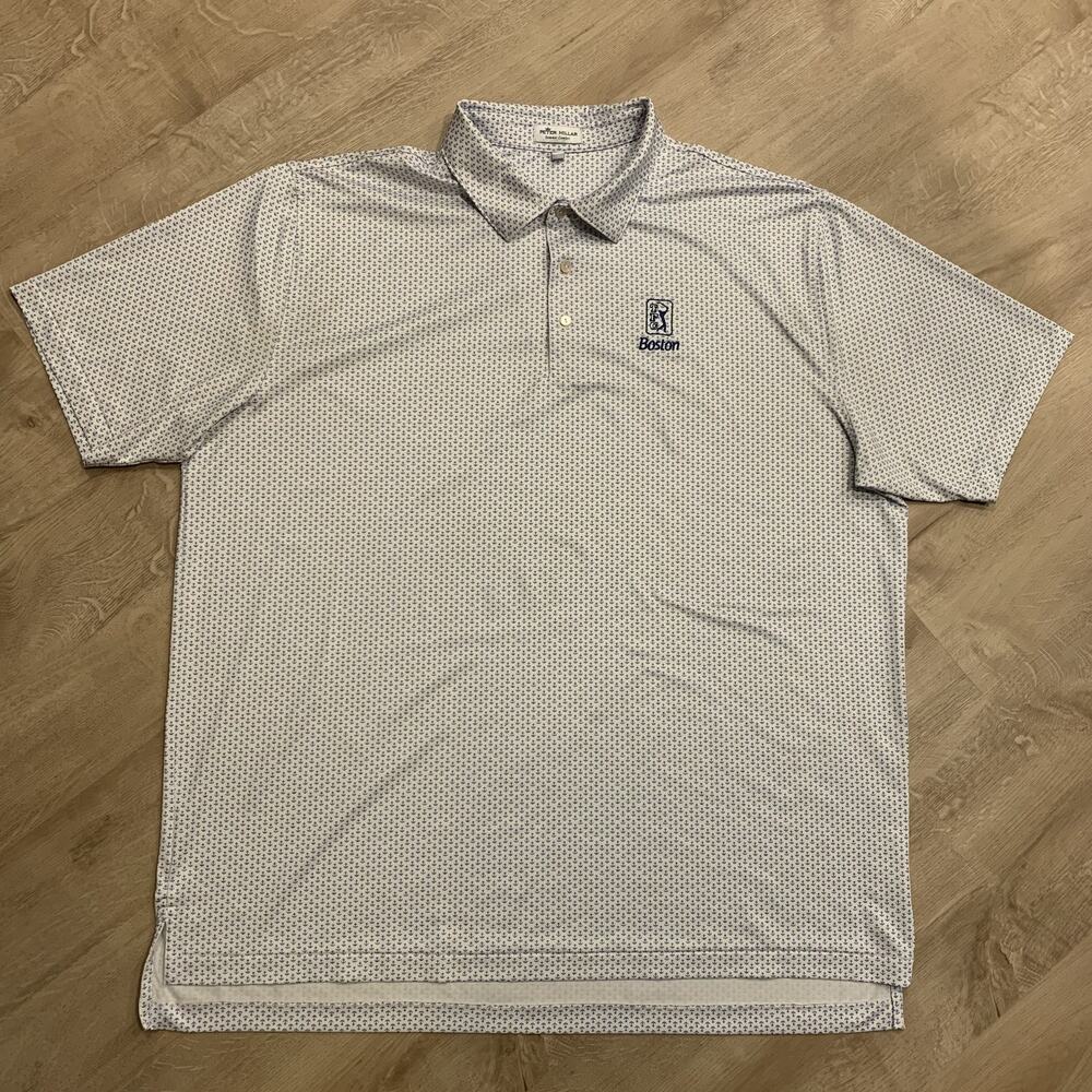 Peter Millar Summer Comfort Polo Shirt Men's XXL Anchors Aweigh TPC Boston Golf